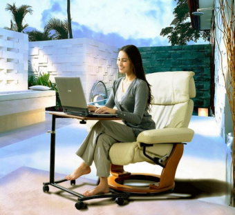Кресло реклайнер из натуральной кожи Relax Piabora