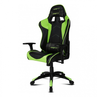 Кресло компьютерное DRIFT DR300 PU Leather, black/green