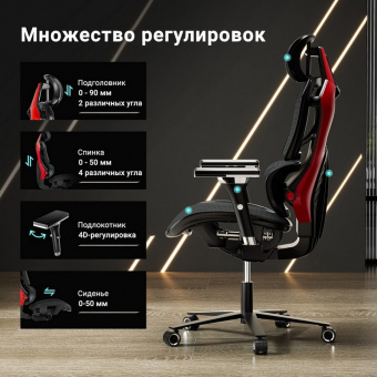 Компьютерное кресло (для геймеров) Eureka Typhon ERK-GC05-R, красный