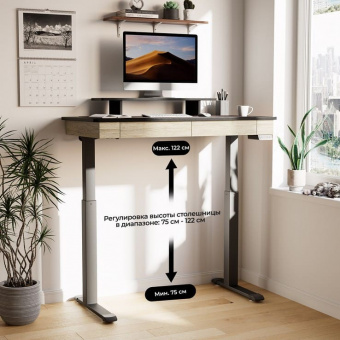 Стол для компьютера c электрической регулировкой по высоте и 2 ящиками EUREKA ERK-ED-I47-OG