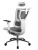 Эргономичное кресло в белом корпусе Comfort Seating Mirus, серый